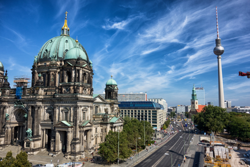 Кафедральный собор Берлина, Berliner Dom, Берлин, телевизионная башня, Berlin, Mitte