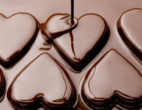 Шоколад, шоколадные сердца