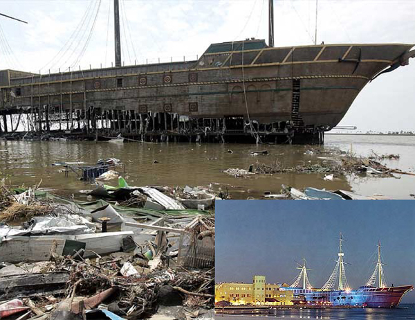 Ураган Катрина, самые сильные ураганы, последствия урагана, разрушенный корабль, стихия