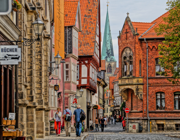 Достопримечательности Гарца. Кведлинбург, улицы Кведлинбурга