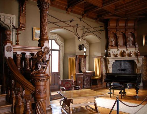 Внутреннее убранство замка Вернигороде, интерьер замка Вернигороде, замок Вернигороде внутри, достопримечательности Вернигороде, достопримечательности Гарца