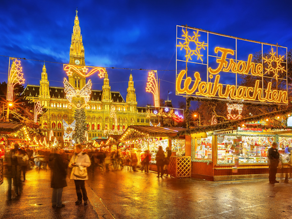 Рождественские ярмарки Европы. Wiener Christkindlmarkt. Вена, Австрия